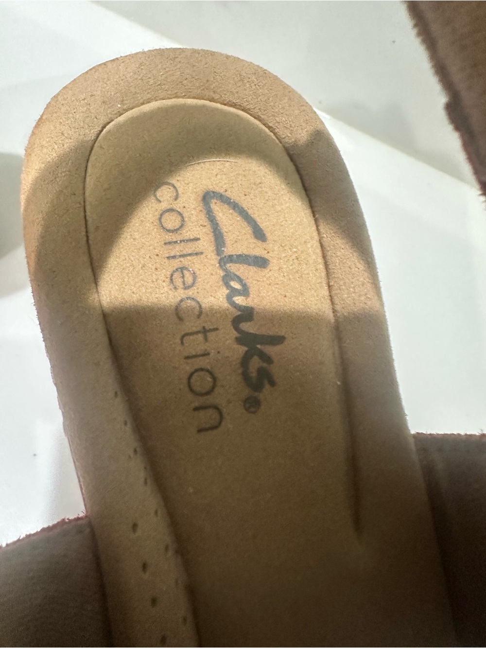 Clarks Womens Giselle Dove Wedge Sandals platform suede womens size 7M - Picture 6 of 10